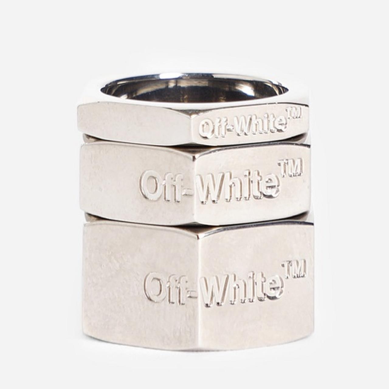 Off-White Arrows-motif Plaque Ring - Farfetch