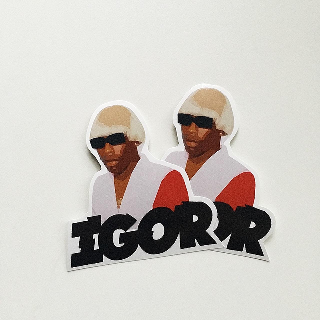 Tyler the Creator IGOR // 2 stickers, (WHITE