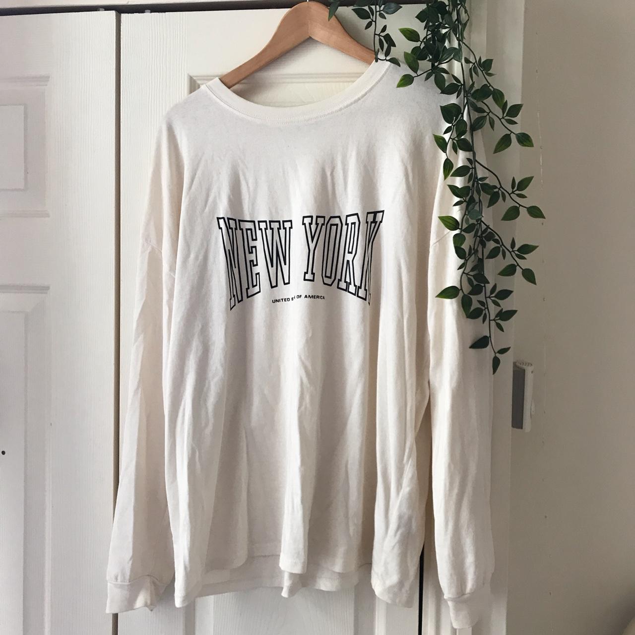 Printed T-shirt - Cream/New York - Ladies
