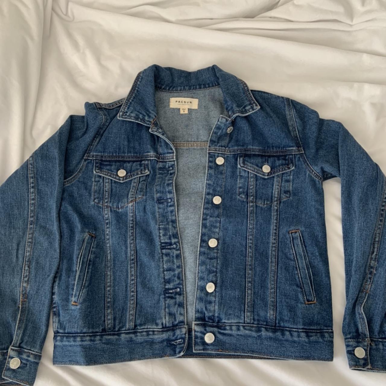 Brandy Melville Women's Blue Jacket | Depop