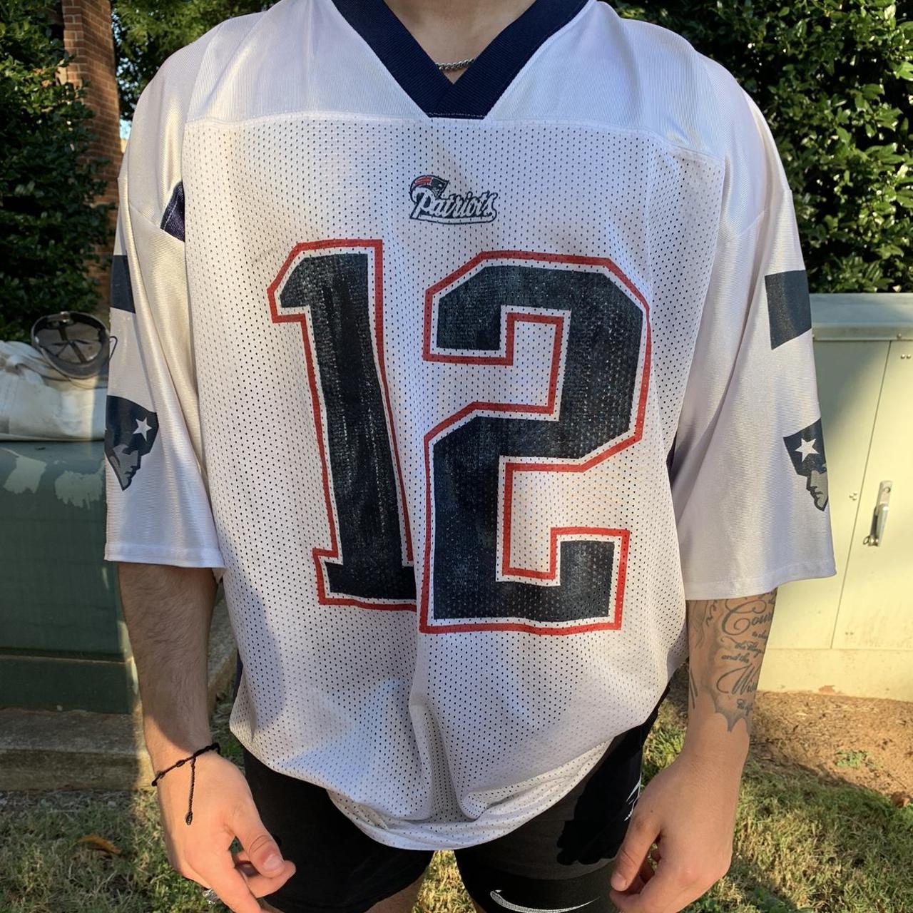 Vintage Y2K Tom Brady Patriots Number 12 Super Bowl