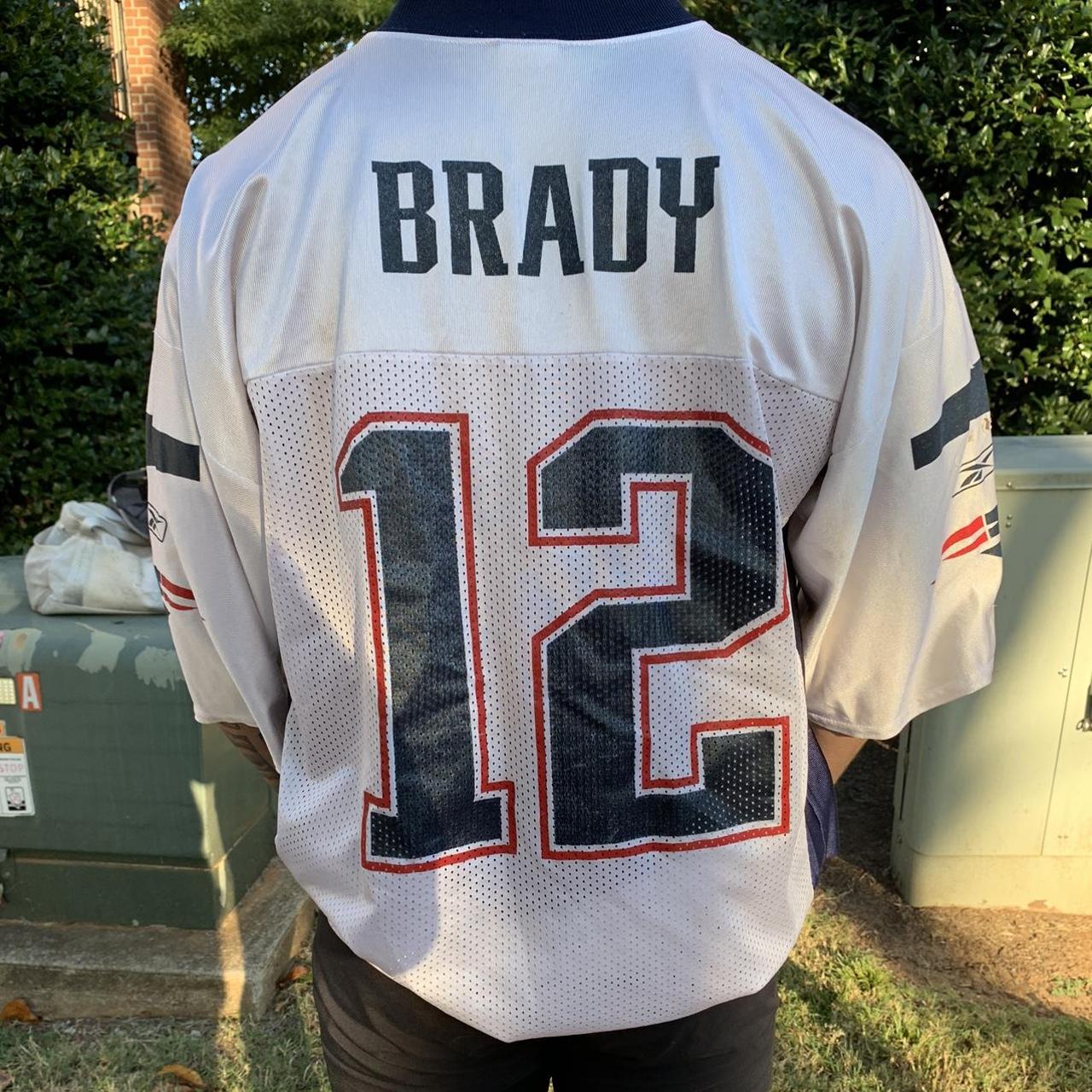 Vintage Y2K Tom Brady Patriots Number 12 Super Bowl