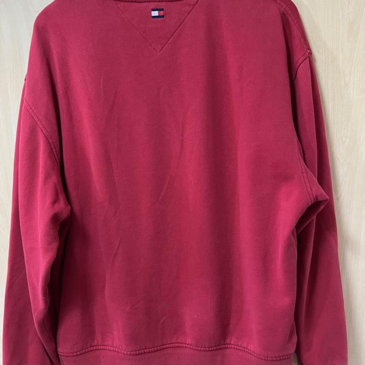 Tommy Hilfiger Men's Red Sweatshirt | Depop