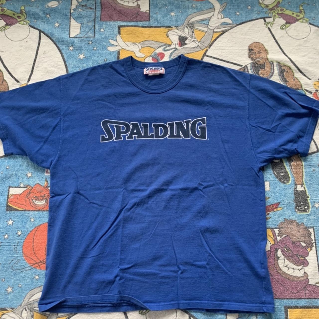 Vintage 90s Spalding Athletic Apparel Spell Out Logo... Depop