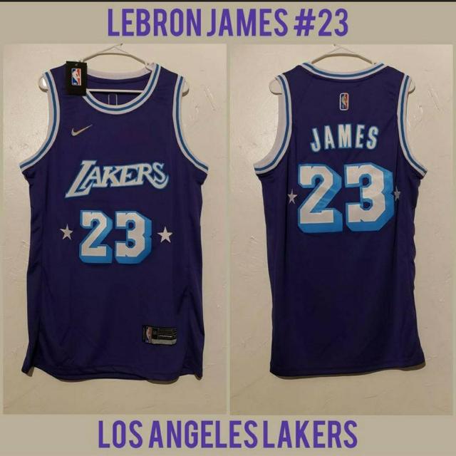 DEADSTOCK Lebron James Purple Los Angeles Lakers - Depop