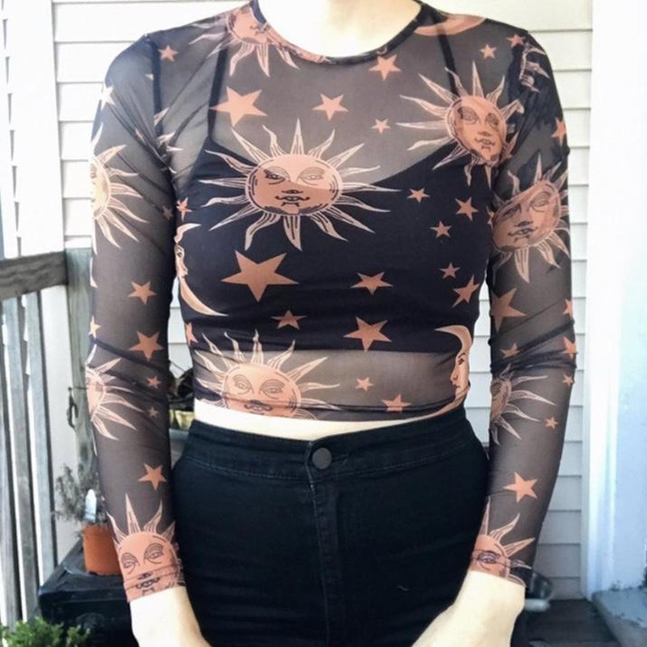 Women's Black And Orange Shirt 