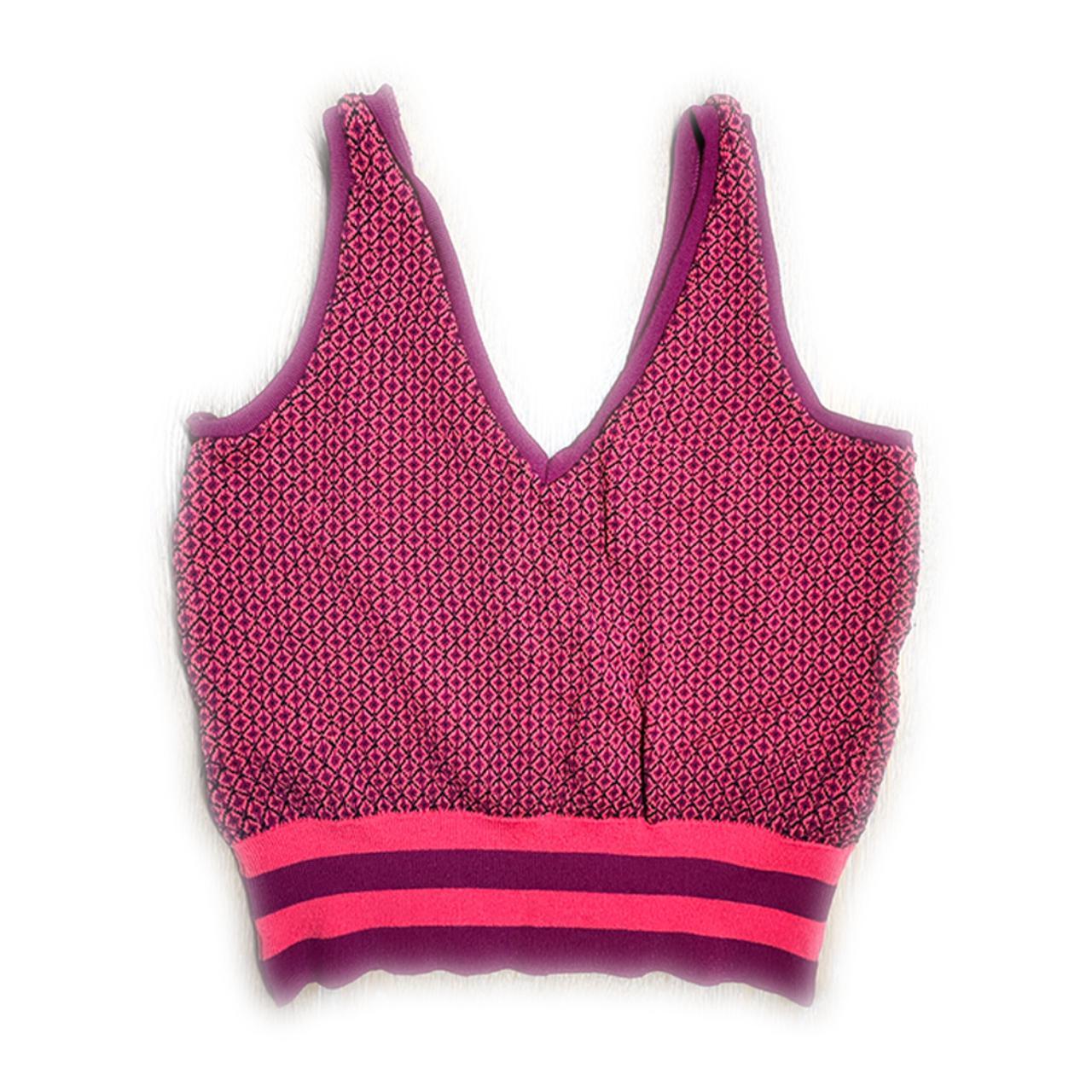 zara red vest top