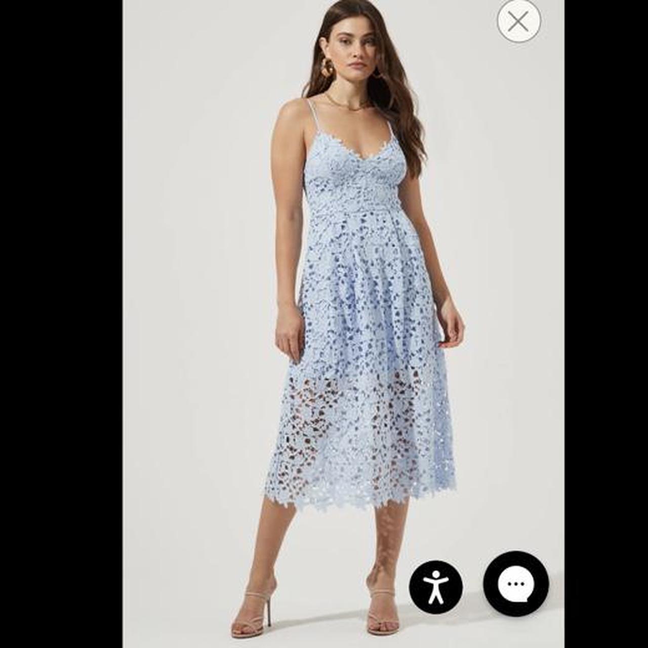 Astr lace clearance midi dress periwinkle