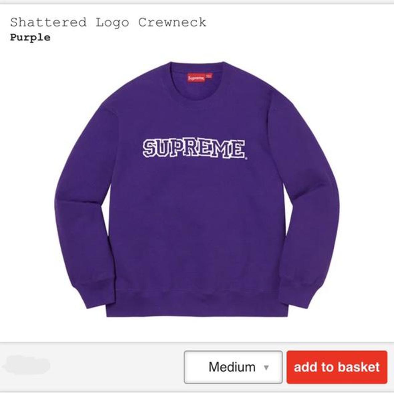 supreme purple jumper