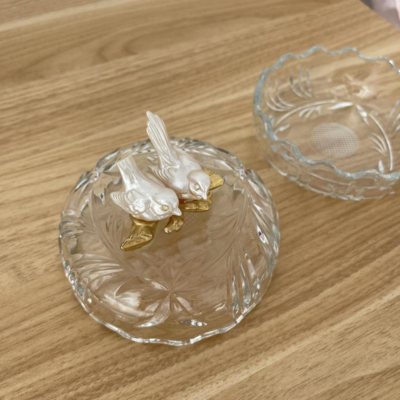 Vintage jewelry dish. Left tail of the bird is... Depop