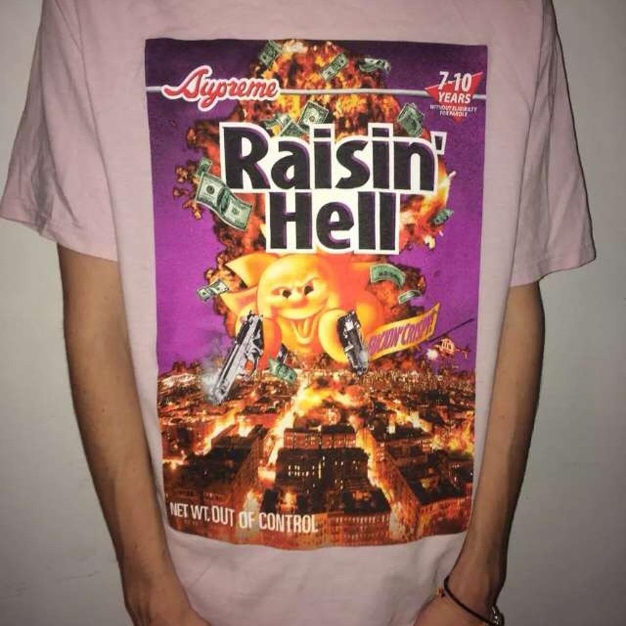 supreme raisin hell shirt