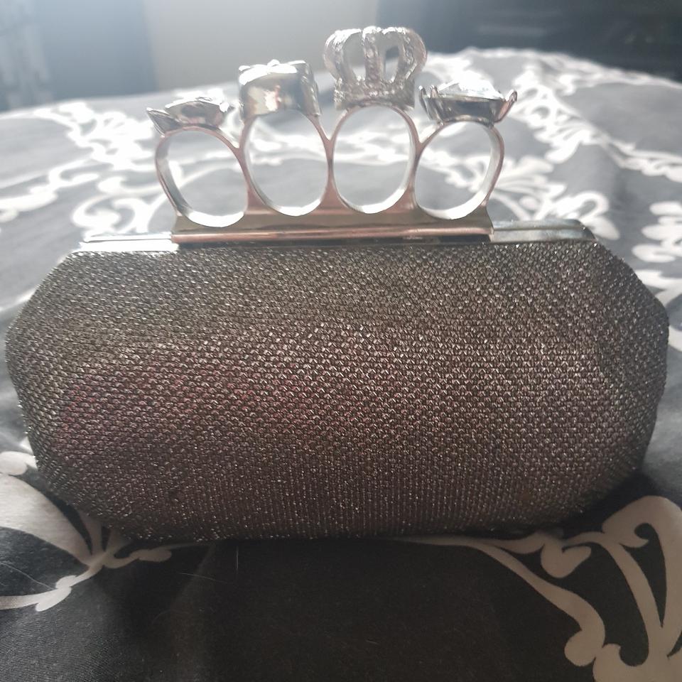 Heaven Sent Silver Knuckle Duster Look Clutch Bag Depop