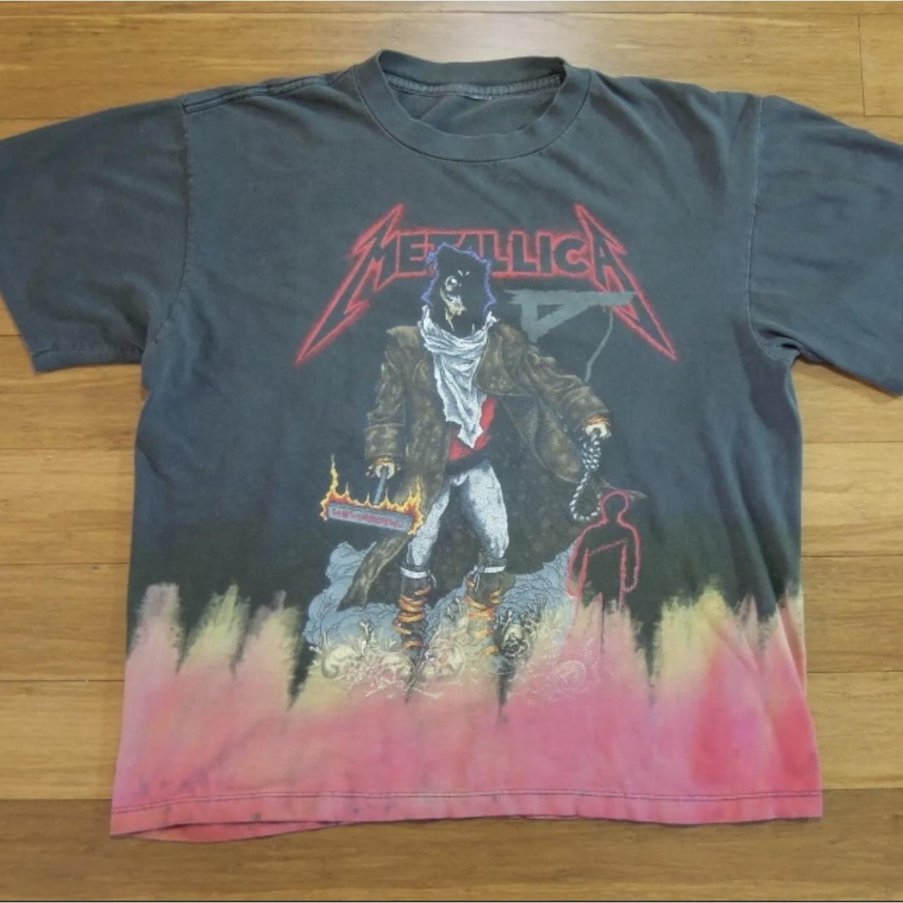 Vintage Metallica Unforgiven T-shirt w/ Tie Dye | Depop