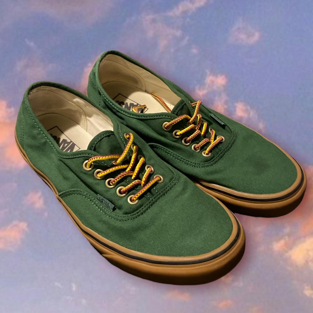 forest green vans shoes