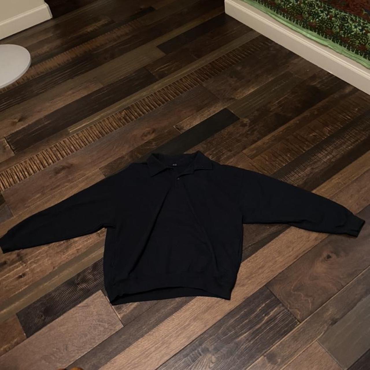 navy blue brandy melville archer sweatshirt worn 2... Depop