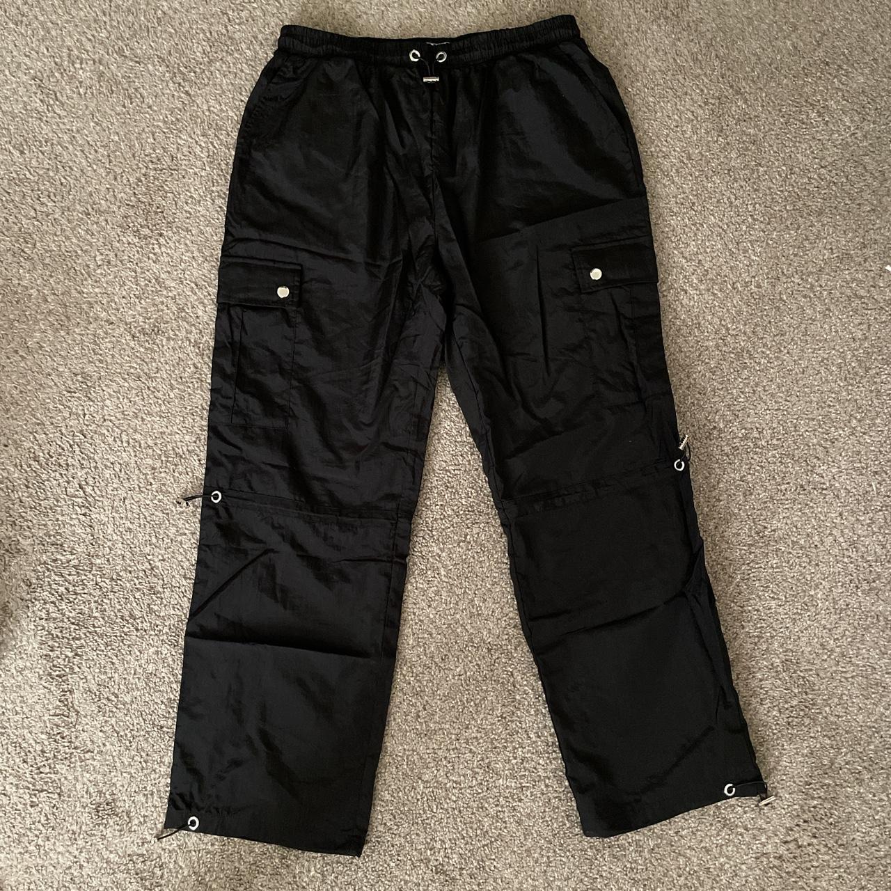 Brand all black streetwear pants from culture king... - Depop