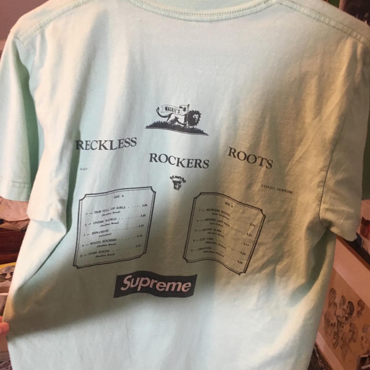 Supreme reckless roots rockers box logo t shirt, Old...