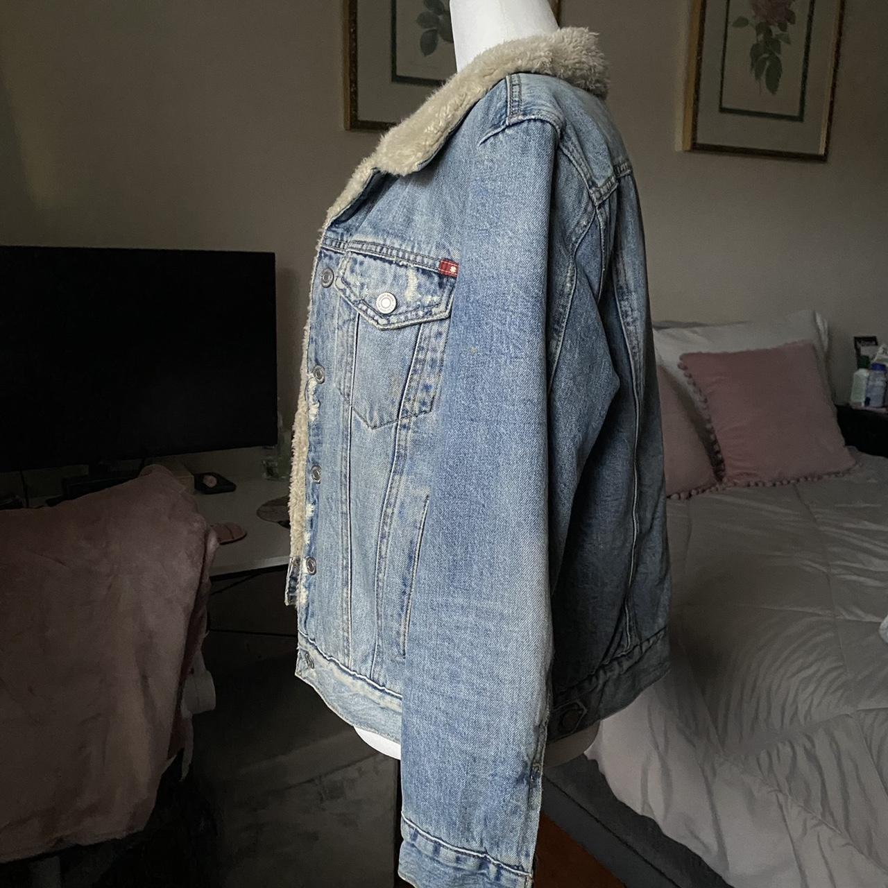 Sherpa Denim Jacket, Brand : Lucky Brand , Sherpa