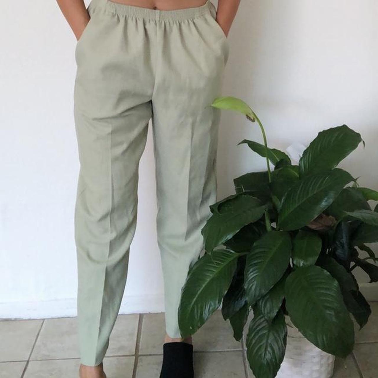 Alfred Dunner Women's Green Trousers | Depop