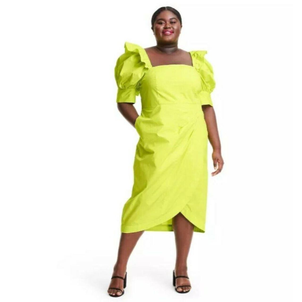 Target yellow 2025 wrap dress