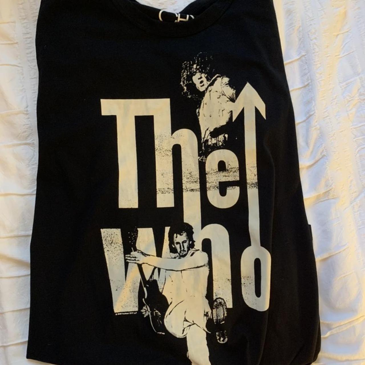 The Who Oversized Graphic Band Tee Chaser... Depop