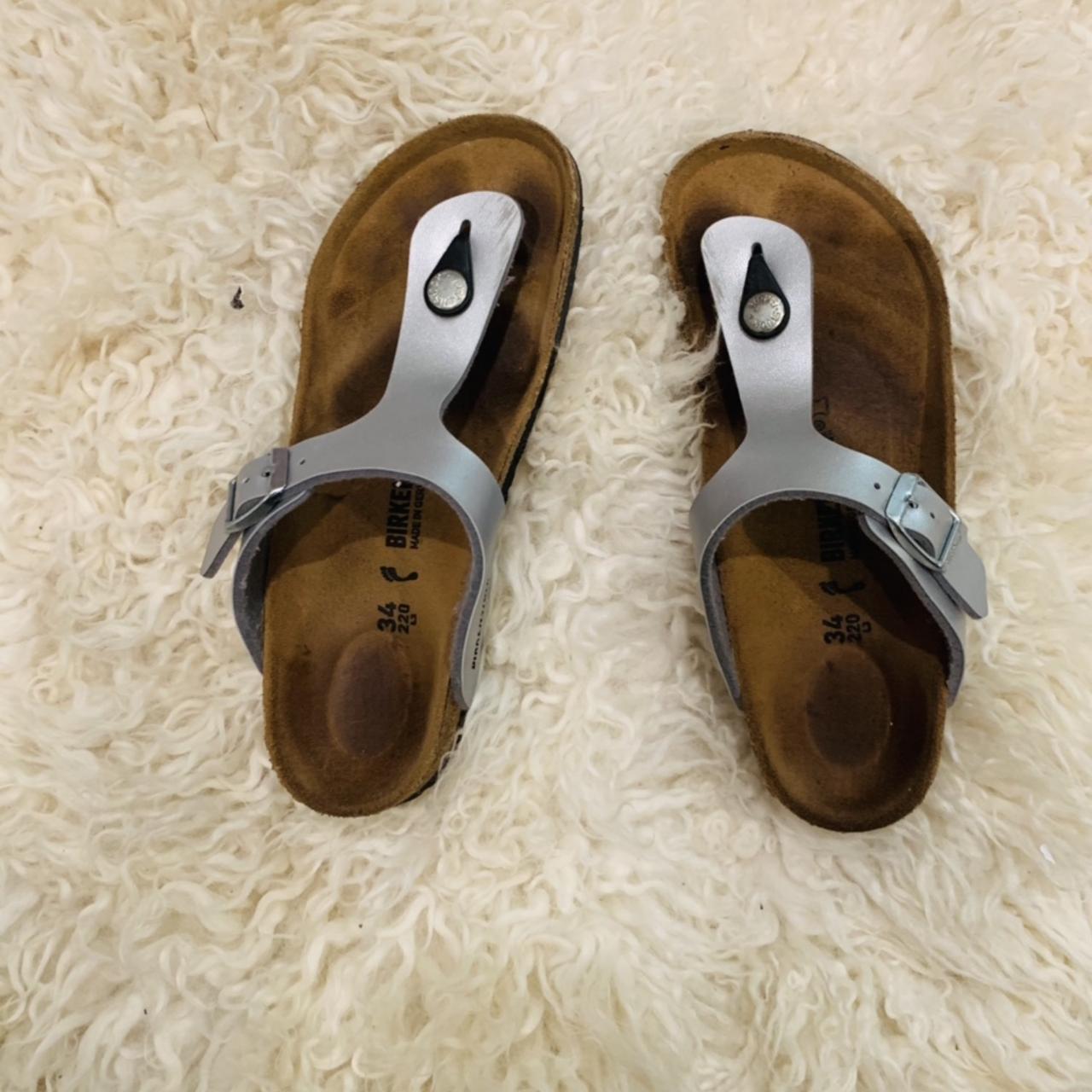 mens silver birkenstocks