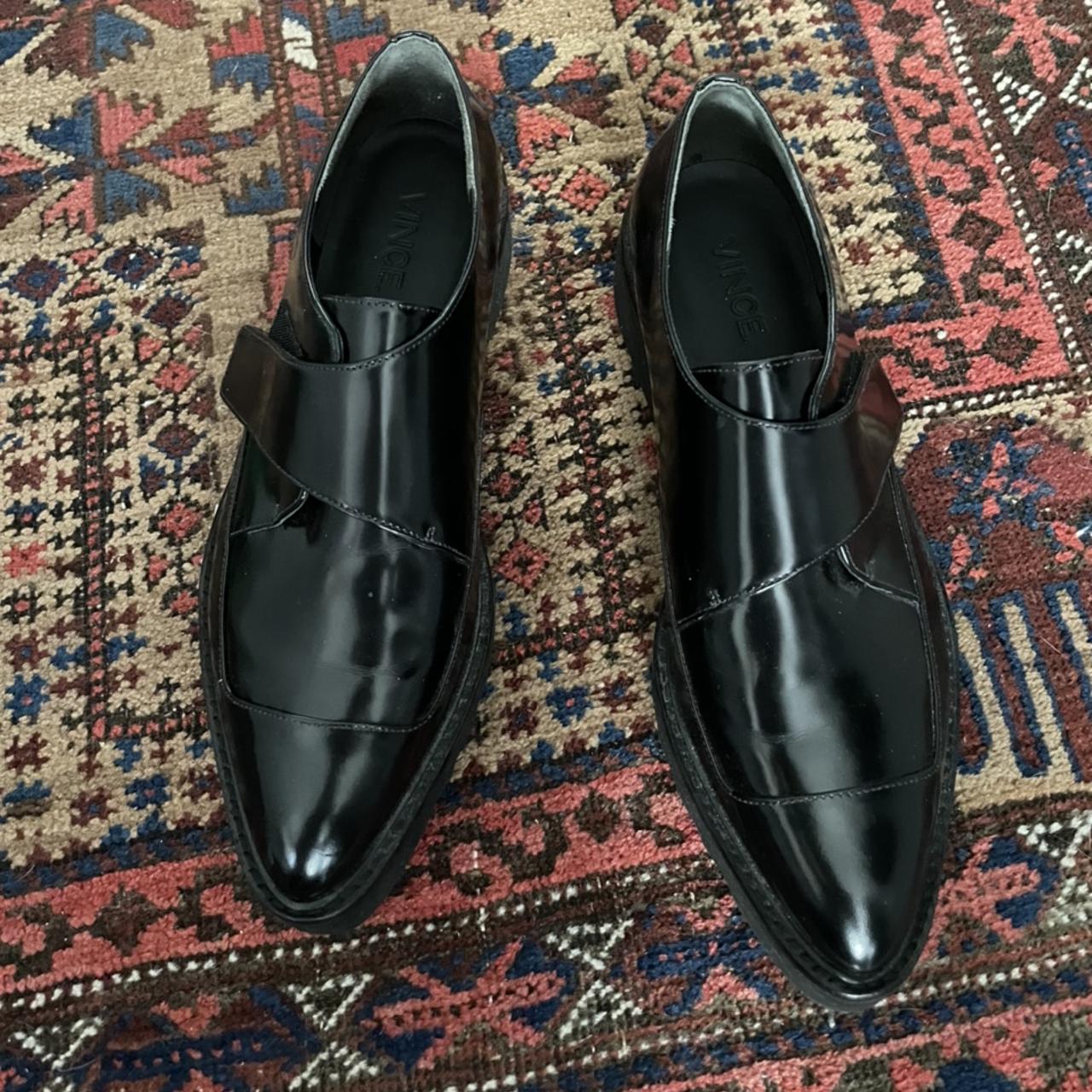 Vince black hot sale loafers