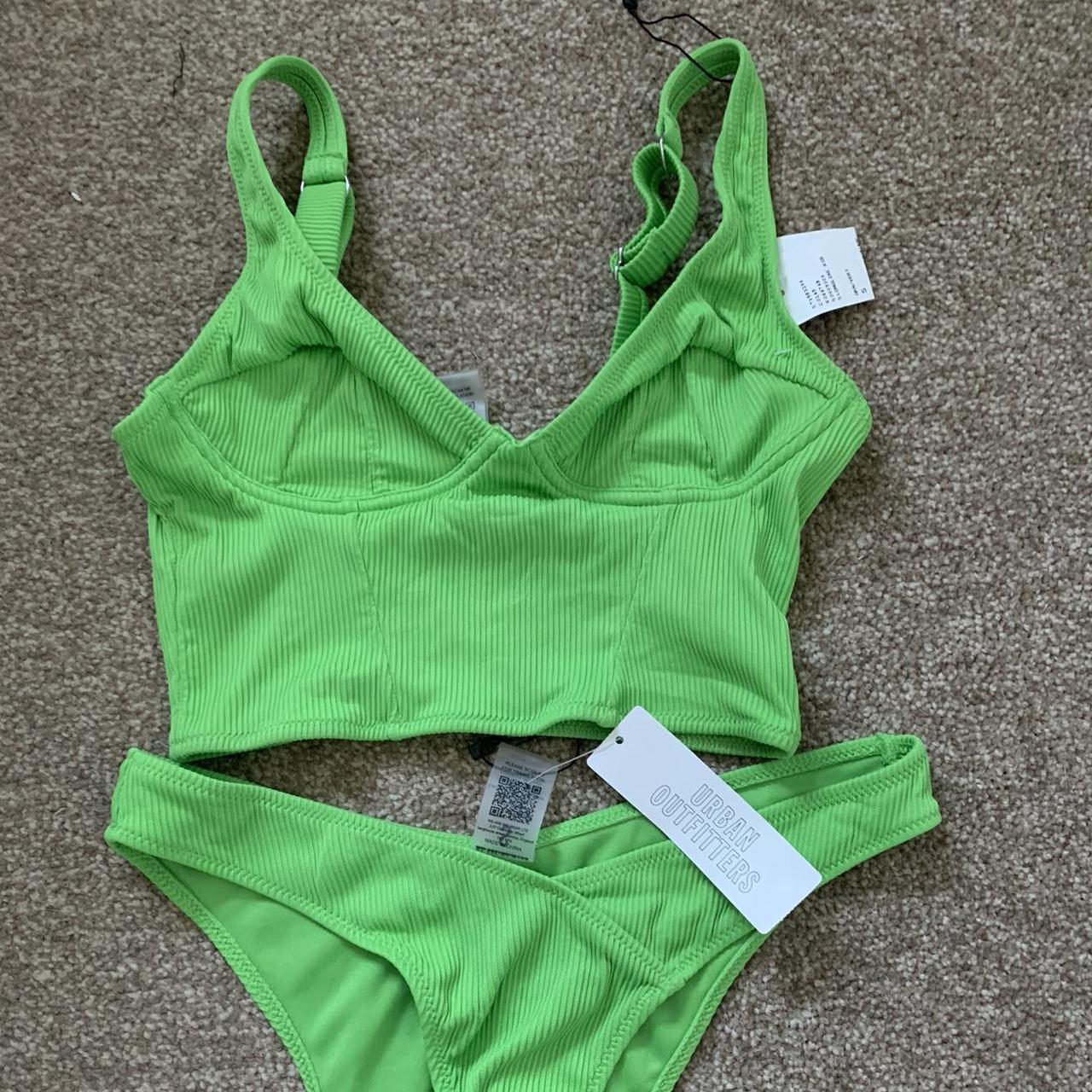 URBAN OUTFITTERS lime green bikini Brand is We are... Depop