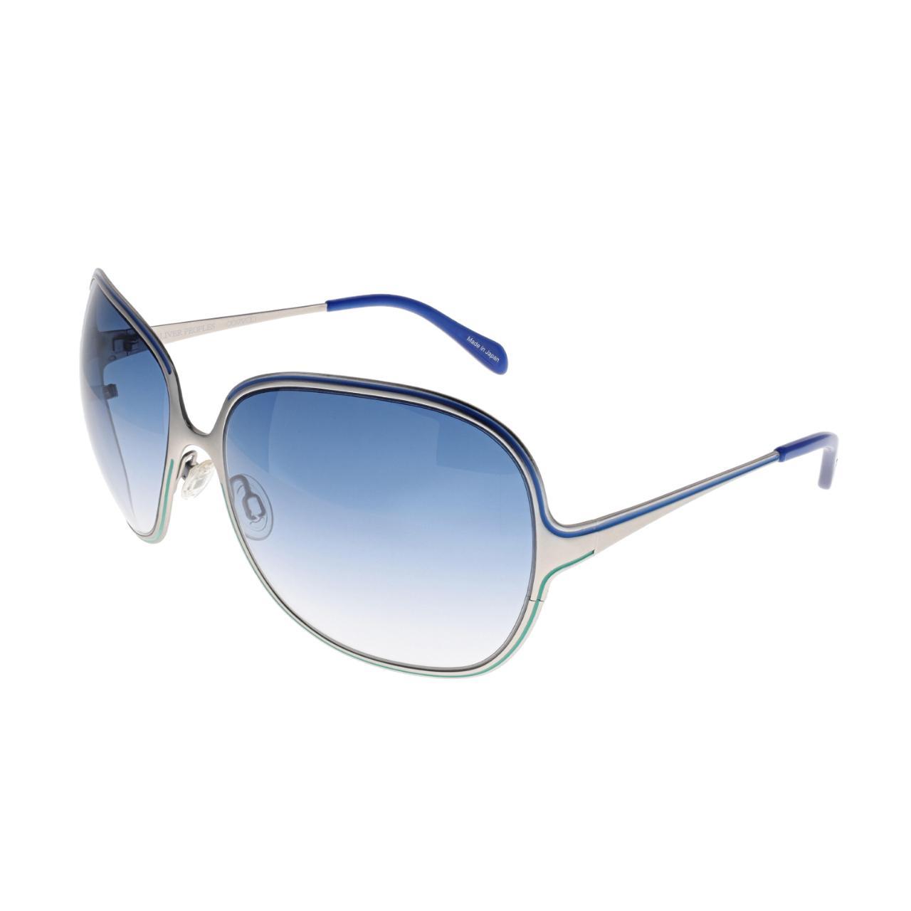 Oliver Peoples Women's Silver and Blue Sunglasses
