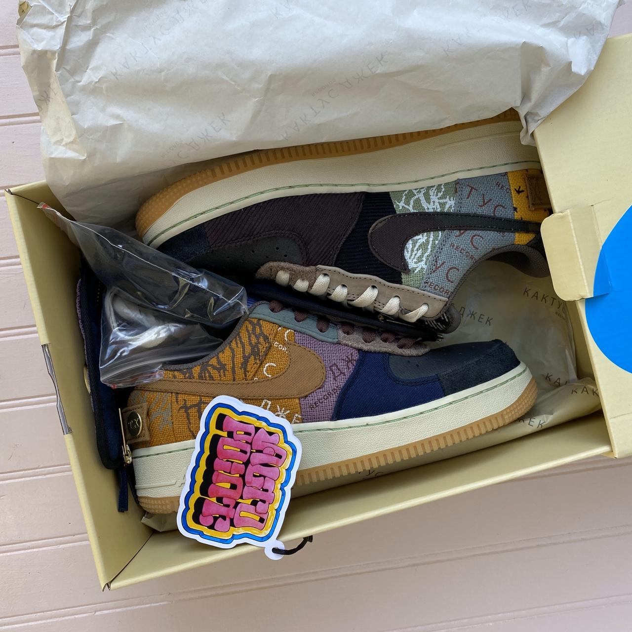 NIKE AIR FORCE 1 CACTUS JACK X TRAVIS... - Depop