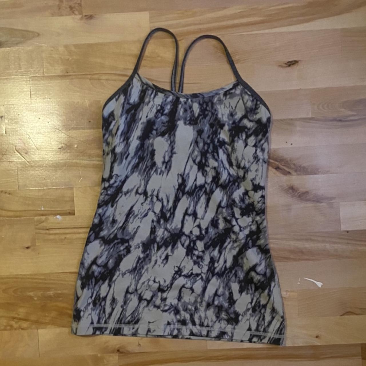 Grey and grey color Lululemon tank top. This is... - Depop