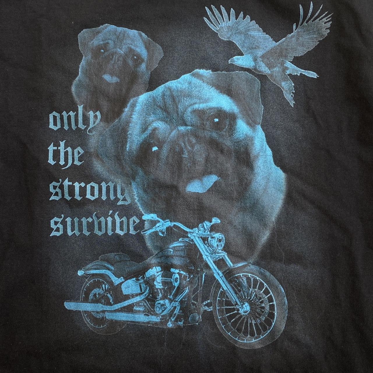 VTG 90s American Thunder Only The Strong Survive Vintaged LV