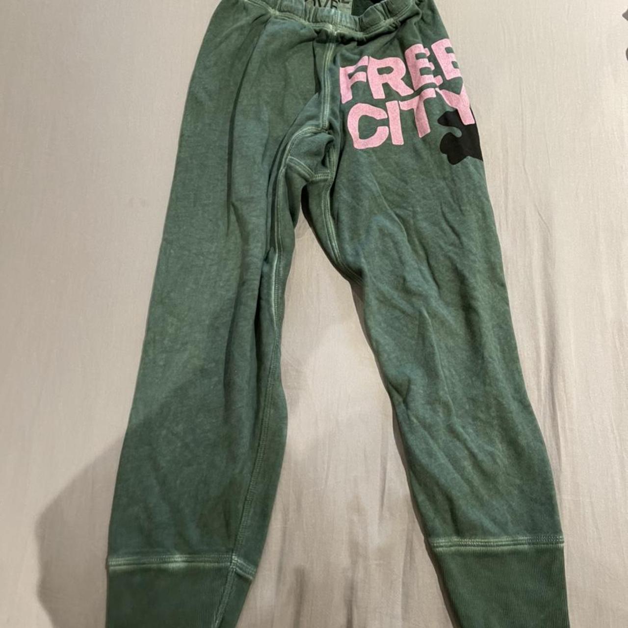 green free city sweatpants