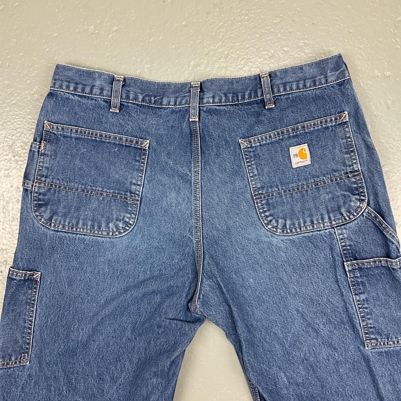 Carhartt 5 pocket classic denim work jeans. Original... - Depop