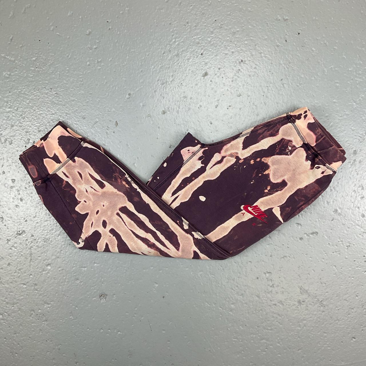 Customised bleached/tie dyed Nike Depop