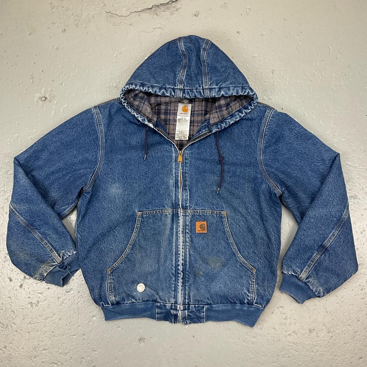 carhartt hooded denim jacket