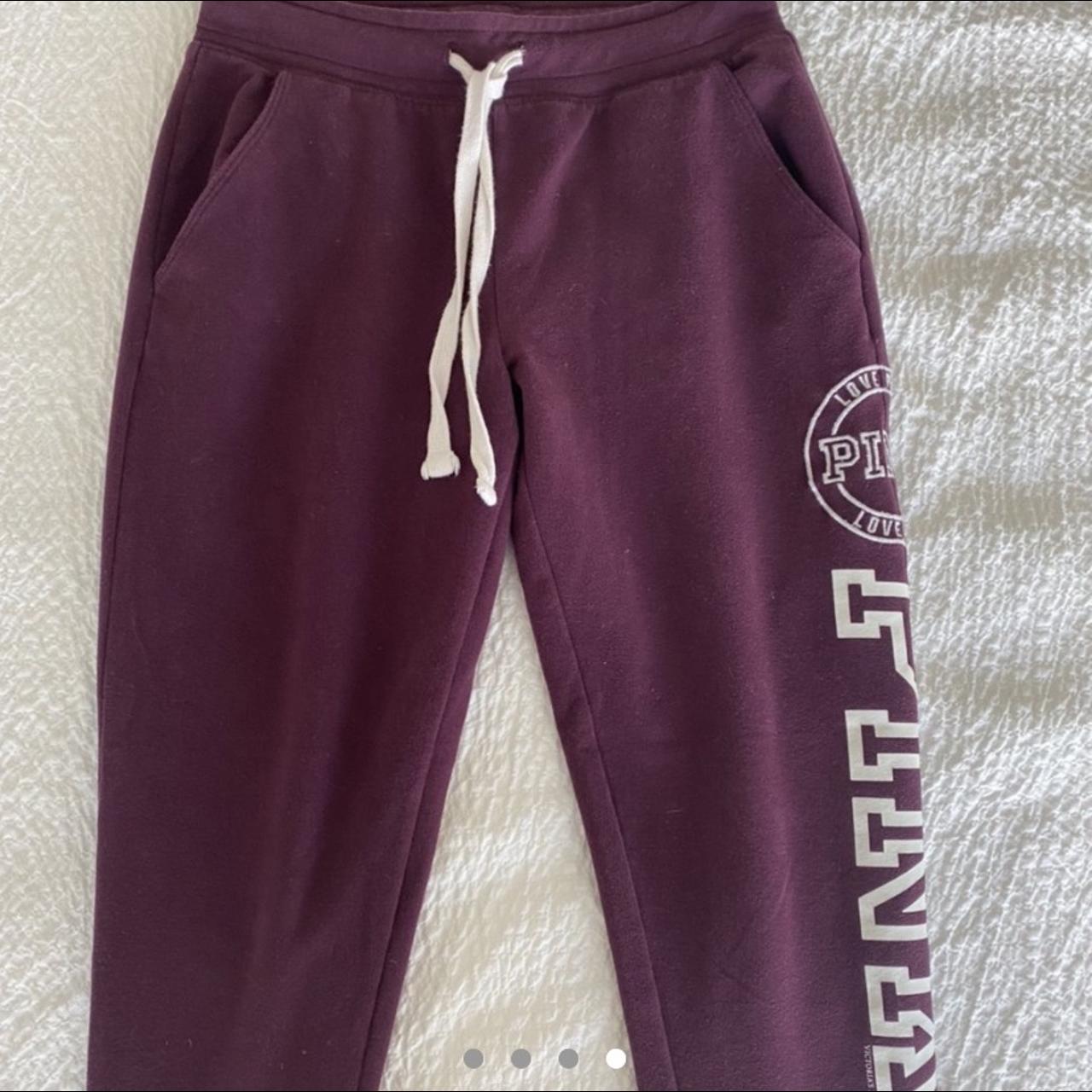 Burgundy joggers from Pink by Victoria’s Secret