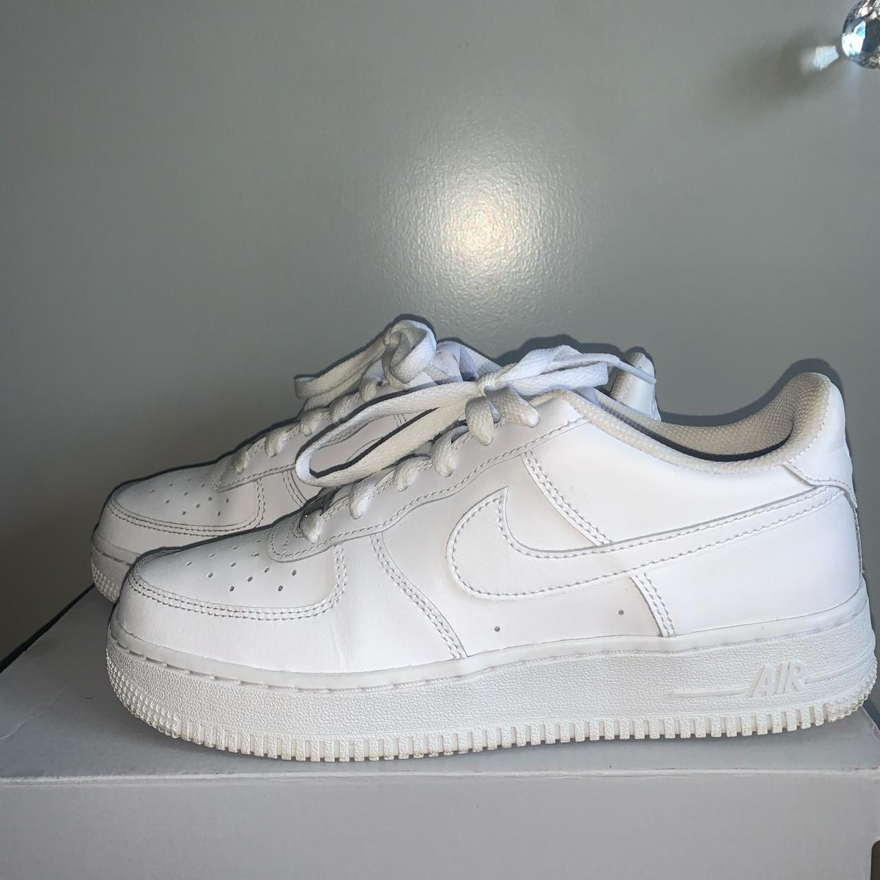 Worn twice, too big. UK Size 4.5 Women’s White Air... - Depop