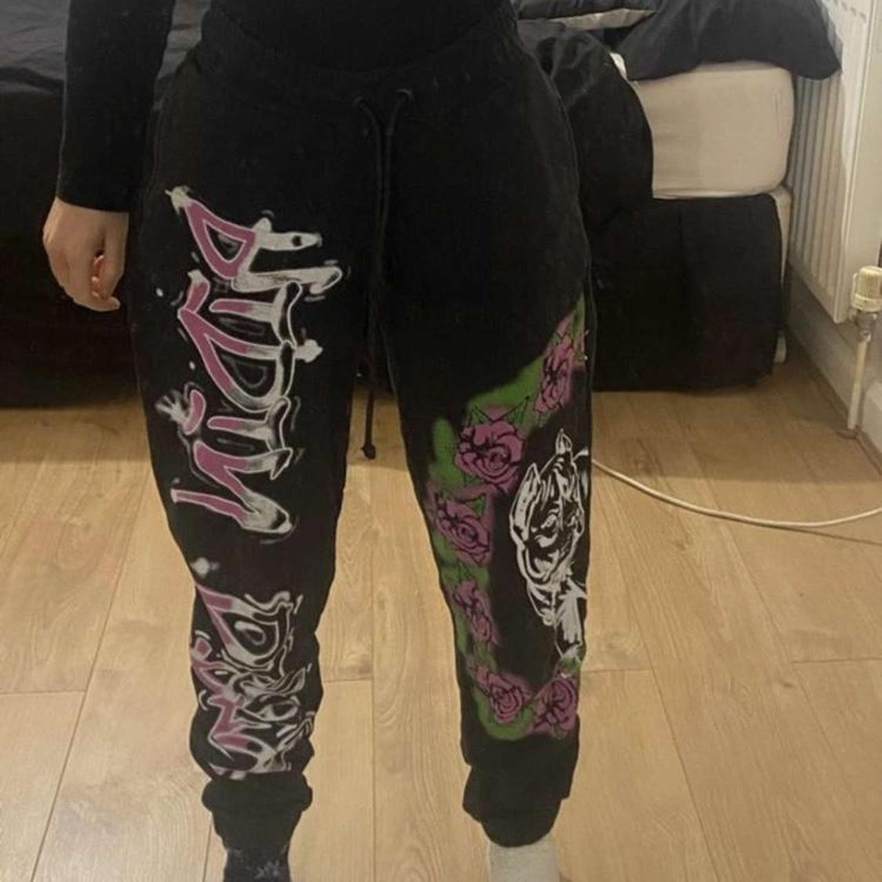 Black and best sale purple joggers