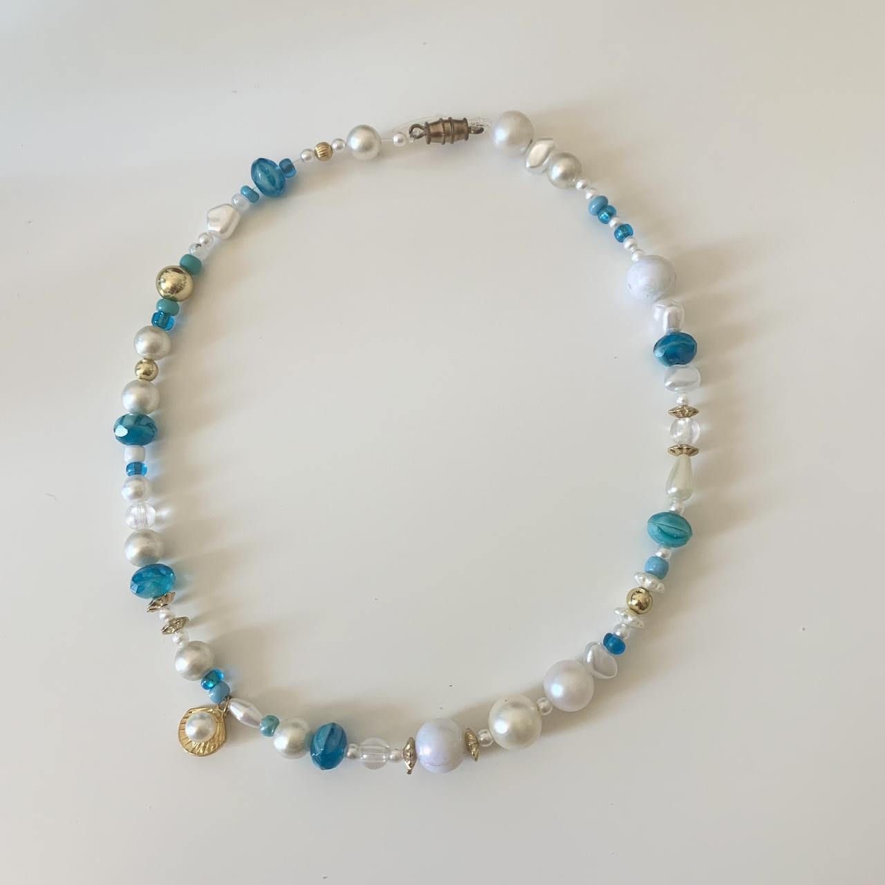Women's White and Blue Jewellery (2)