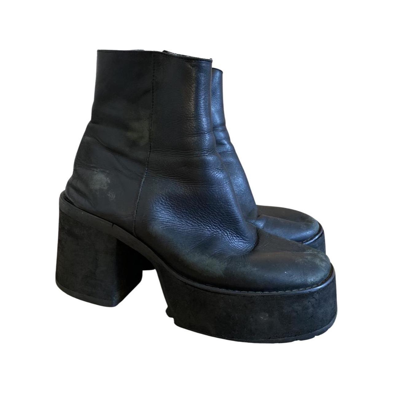 Unisex UNIF Bonnie platform ankle boots. Worn... - Depop