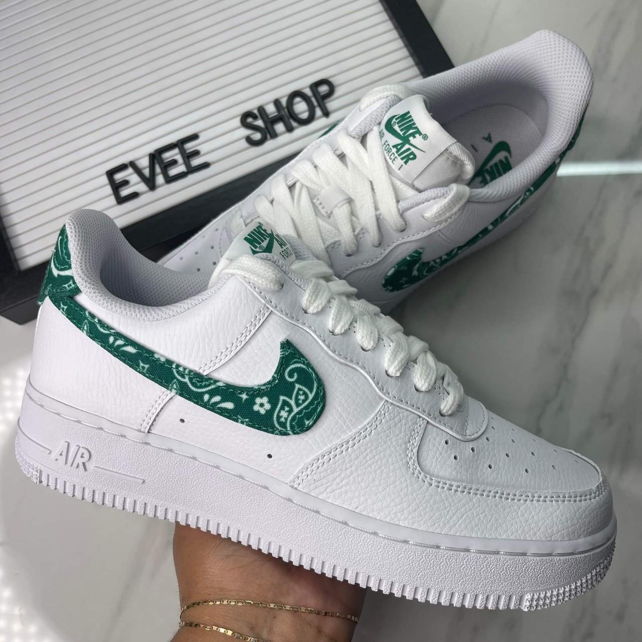 air force 1 green bandana