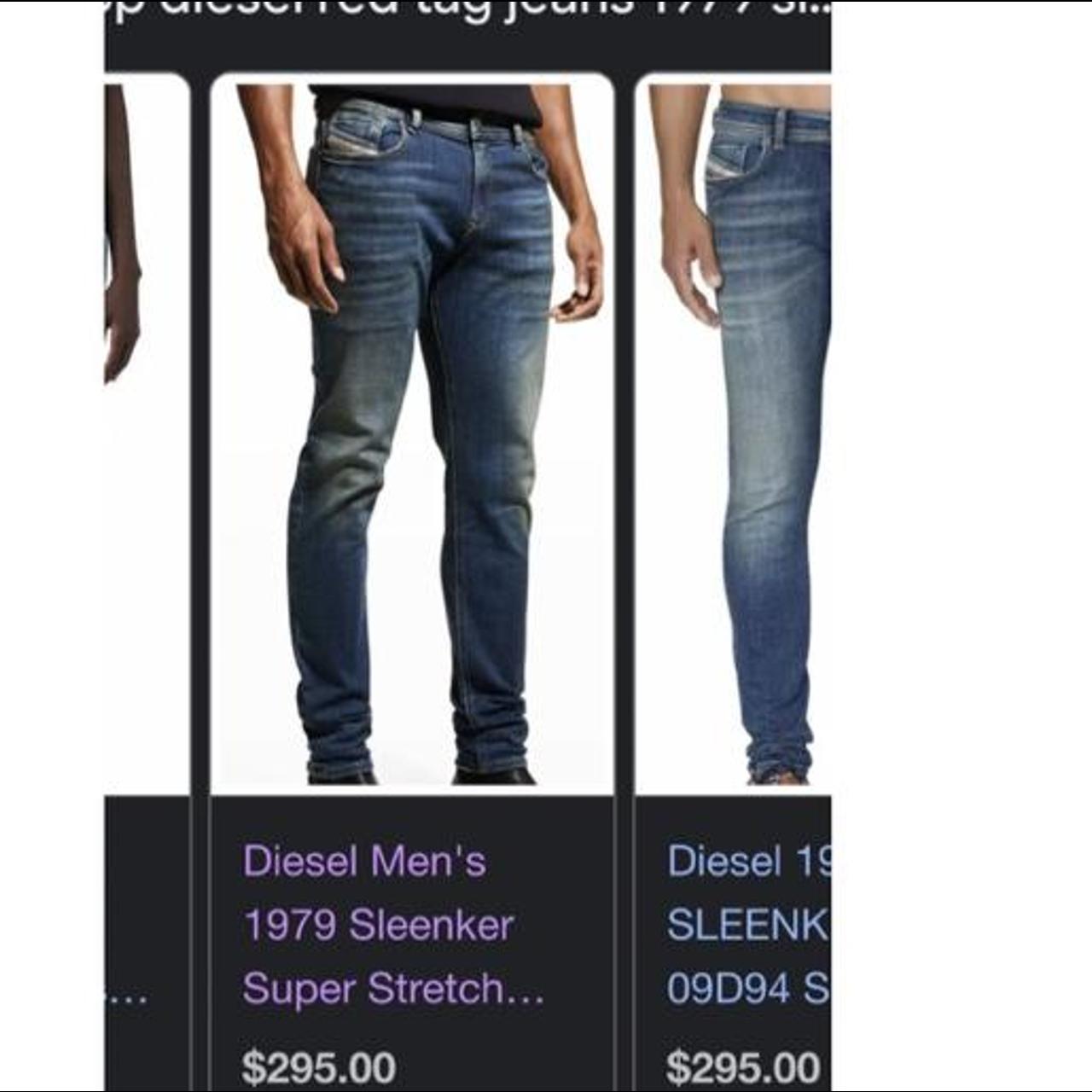Diesel Red Tag Men's Blue and Navy Jeans (4)
