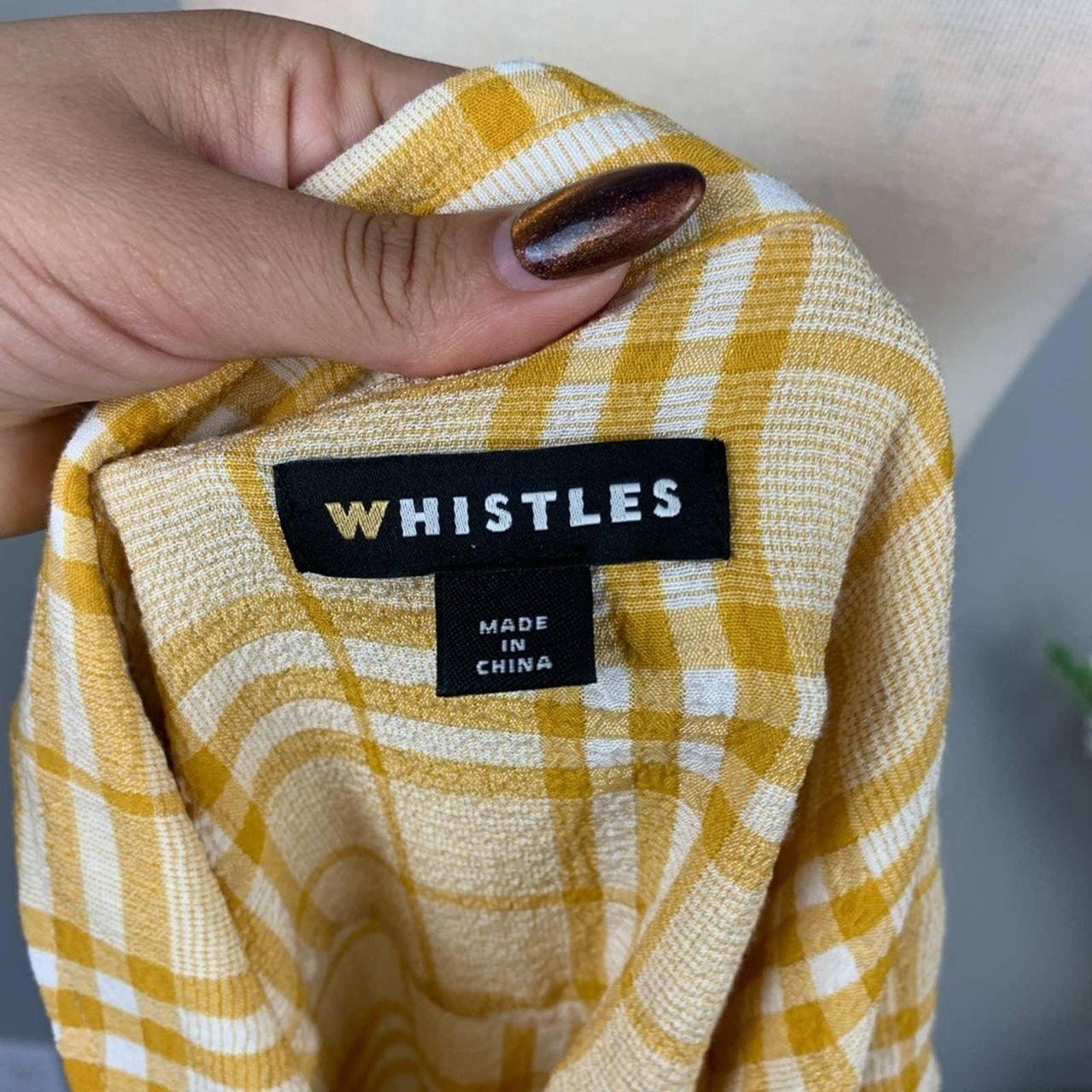 Whistles Women's Yellow Dress Depop