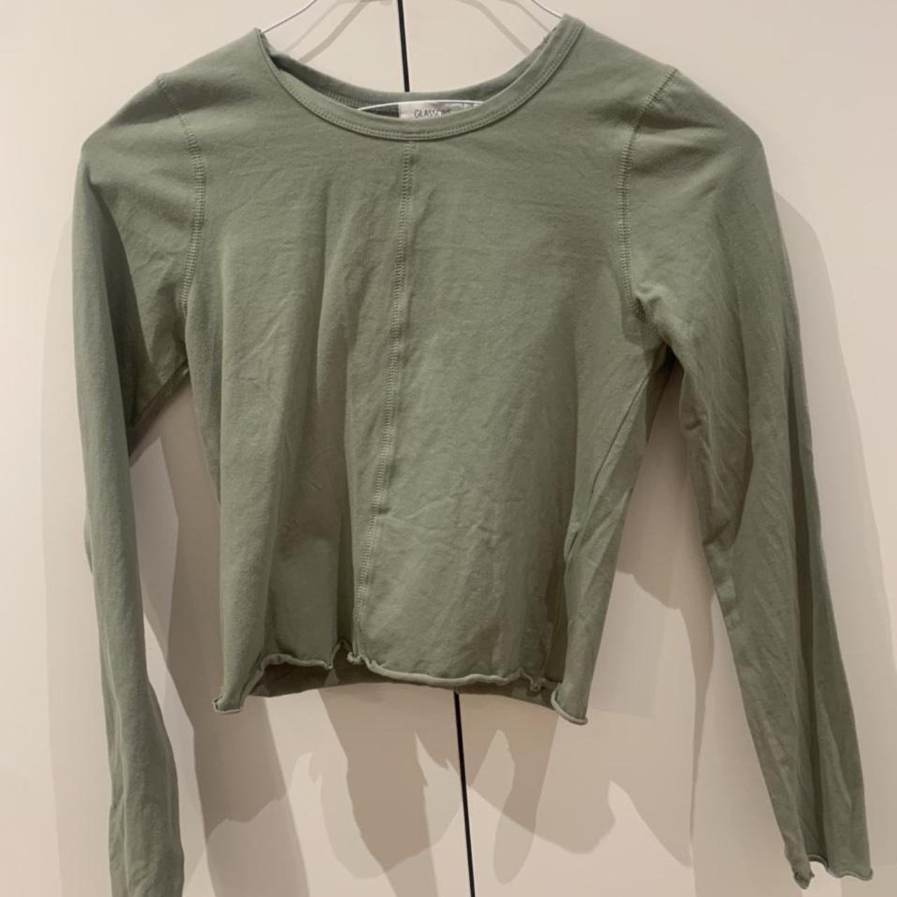 Selling sage glassons long sleeve top In perfect... Depop