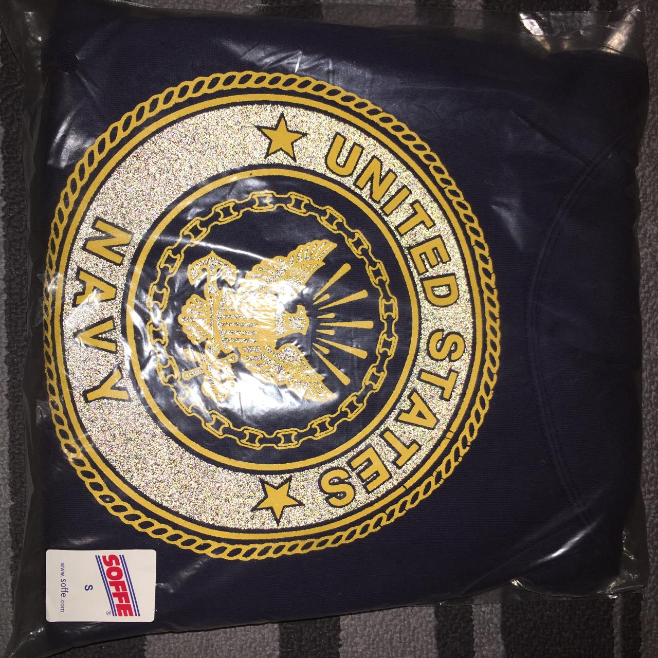 90s US Navy Hoodie Worn By Jerry Lorenzo Depop