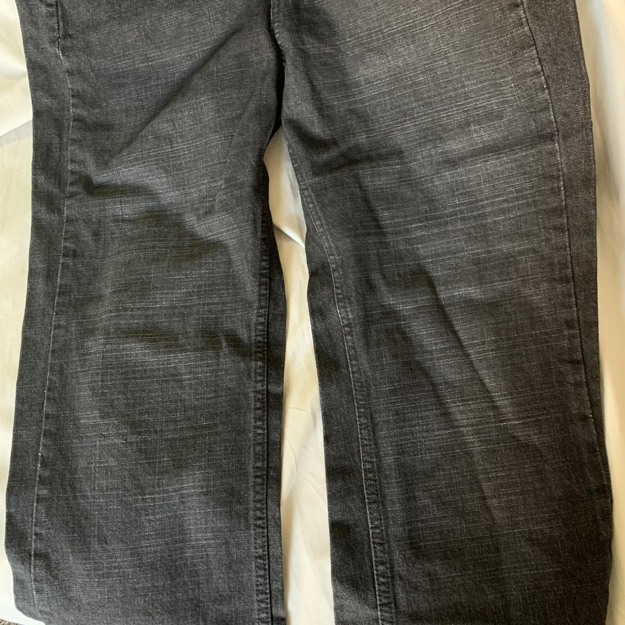 Black lee Riveted jeans black straight leg... - Depop