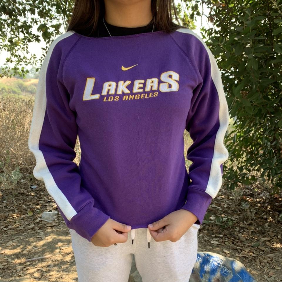 Vintage Nike Lakers Crewneck Sweatshirt Size XL - Depop