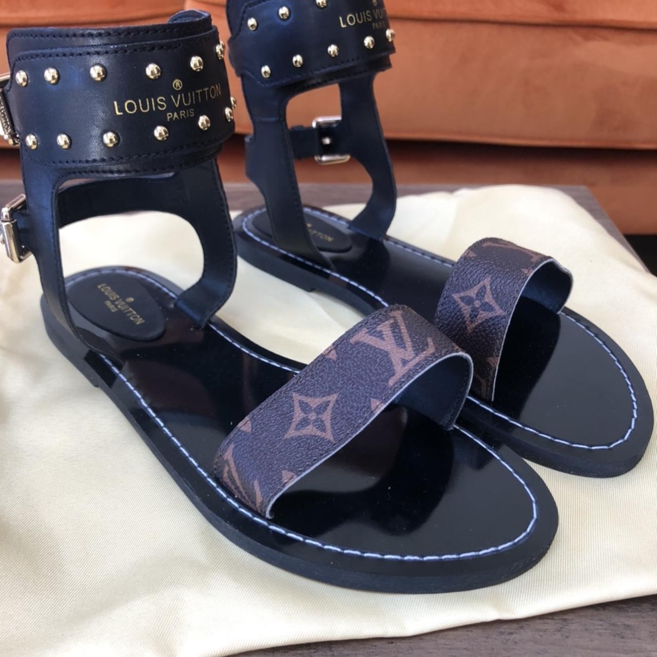 Louis Vuitton Sandals Retail price is $885 and is - Depop