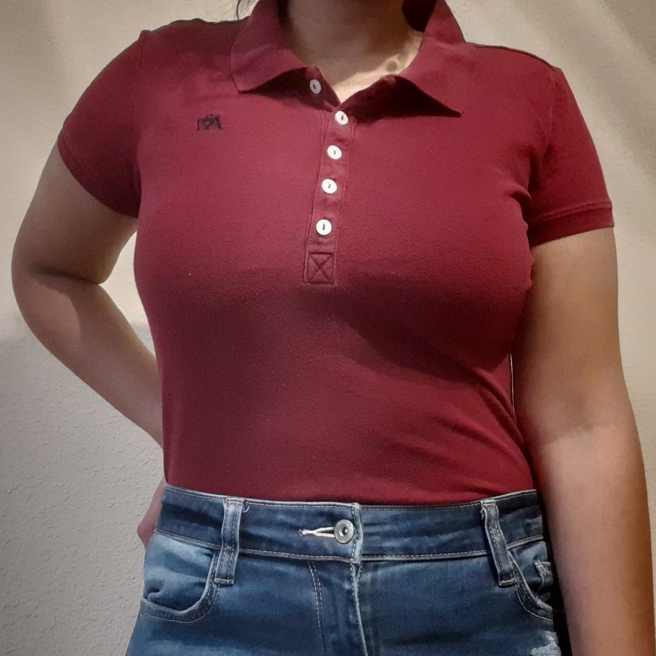 Burgundy polo shirt outlet girls